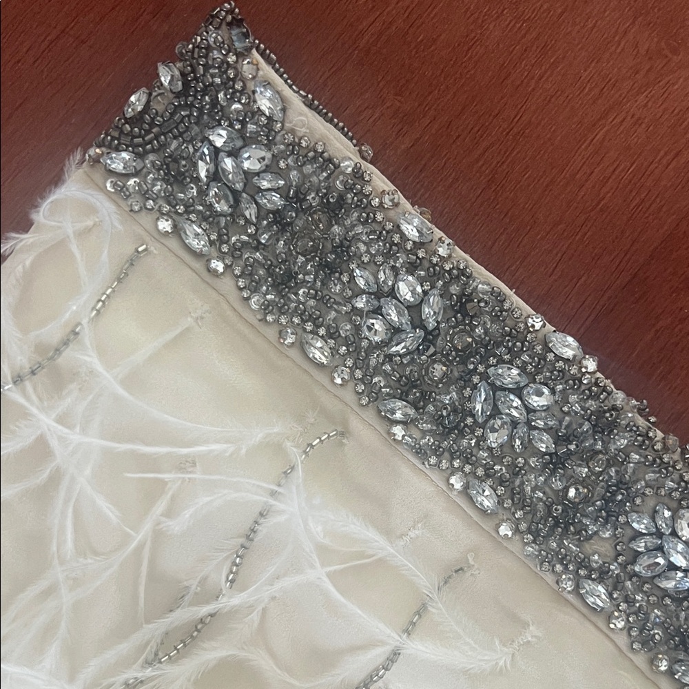 HAUTE HIPPIE FEATHERED SKIRT - Picture 5 of 11